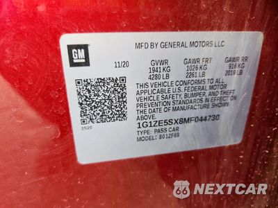 Zdjęcie 12 z 15 samochodu: 2021 CHEVROLET MALIBU PREMIER VIN:1G1ZE5SX8MF044730 - miniatura
