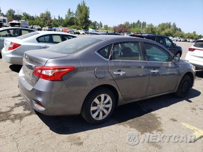 Trzecie zdjęcie samochodu z tyłu: 2019 NISSAN SENTRA S VIN:3N1AB7AP5KY306075 - miniatura