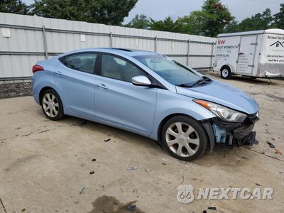Czwarte zdjęcie samochodu z boku: 2012 HYUNDAI ELANTRA GLS VIN:KMHDH4AEXCU222744 - miniatura