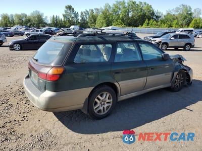Trzecie zdjęcie samochodu z tyłu: 2001 SUBARU LEGACY OUTBACK AWP VIN:4S3BH675617617661 - miniatura