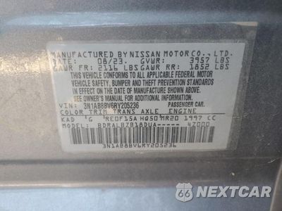 Zdjęcie 12 z 12 samochodu: 2024 NISSAN SENTRA S VIN:3N1AB8BV6RY205236 - miniatura