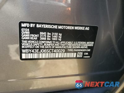 Zdjęcie 12 z 14 samochodu: 2025 BMW I7 EDRIVE50 VIN:WBY43EJ06SCT40029 - miniatura