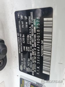 Zdjęcie 12 z 14 samochodu: 2013 KIA OPTIMA EX VIN:5XXGN4A76DG187378 - miniatura