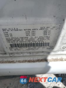 Zdjęcie 12 z 12 samochodu: 2011 MITSUBISHI GALANT FE VIN:4A32B2FF5BE029331 - miniatura