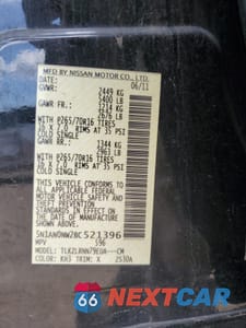 Zdjęcie 13 z 13 samochodu: 2011 NISSAN XTERRA OFF ROAD VIN:5N1AN0NW2BC521396 - miniatura