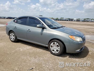 Czwarte zdjęcie samochodu z boku: 2010 HYUNDAI ELANTRA BLUE VIN:KMHDU4AD6AU983884 - miniatura
