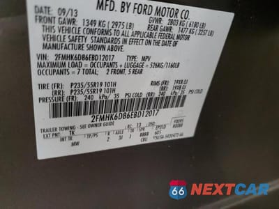 Zdjęcie 14 z 14 samochodu: 2014 FORD FLEX LIMITED VIN:2FMHK6D86EBD12017 - miniatura