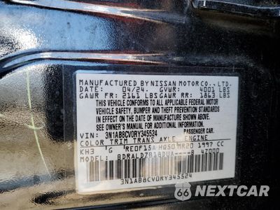 Zdjęcie 12 z 13 samochodu: 2024 NISSAN SENTRA SV VIN:3N1AB8CV0RY345524 - miniatura
