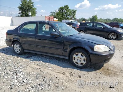 Czwarte zdjęcie samochodu z boku: 2000 HONDA CIVIC EX VIN:1HGEJ8649YL053464 - miniatura