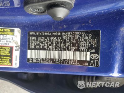 Zdjęcie 12 z 12 samochodu: 2015 TOYOTA COROLLA L VIN:2T1BURHE4FC337948 - miniatura