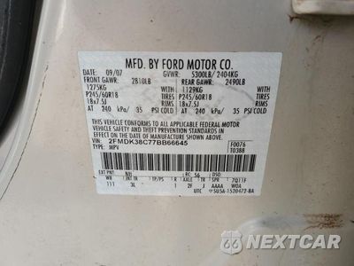 Zdjęcie 13 z 13 samochodu: 2007 FORD EDGE SEL VIN:2FMDK38C77BB66645 - miniatura