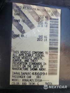 Zdjęcie 13 z 15 samochodu: 2015 NISSAN ALTIMA 2.5 VIN:1N4AL3APXFC486094 - miniatura