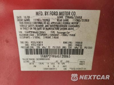 Zdjęcie 12 z 14 samochodu: 2010 FORD TAURUS LIMITED VIN:1FAHP2FW6AG120065 - miniatura