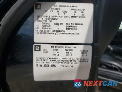 Zdjęcie 12 z 14 samochodu: 2003 CHEVROLET CORVETTE Z06 VIN:1G1YY12S135100852 - miniatura