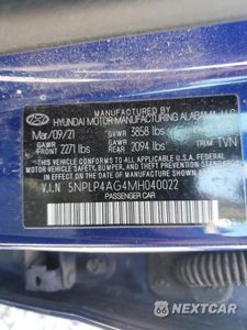 Zdjęcie 12 z 12 samochodu: 2021 HYUNDAI ELANTRA LIMITED VIN:5NPLP4AG4MH040022 - miniatura