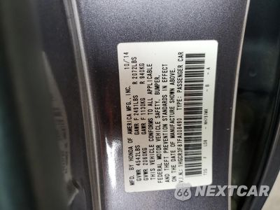 Zdjęcie 12 z 12 samochodu: 2015 HONDA ACCORD EXL VIN:1HGCR3F87FA008490 - miniatura