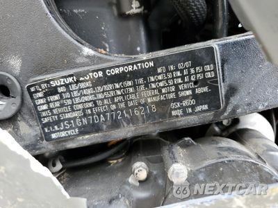 Zdjęcie 9 z 10 samochodu: 2007 SUZUKI GSX-R600 VIN:JS1GN7DA772116218 - miniatura
