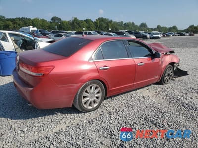 Trzecie zdjęcie samochodu z tyłu: 2010 LINCOLN MKZ VIN:3LNHL2GC0AR654791 - miniatura