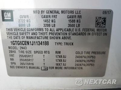 Zdjęcie 13 z 13 samochodu: 2018 GMC CANYON SLE VIN:1GTG6CEN1J1134188 - miniatura
