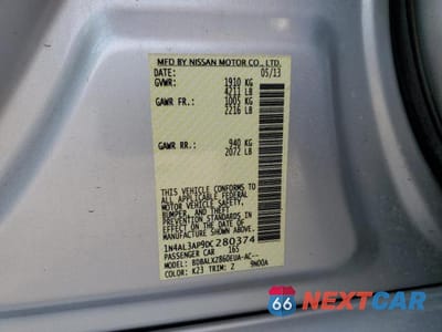 Zdjęcie 13 z 13 samochodu: 2013 NISS ALTIMA VIN:1N4AL3AP9DC280374 - miniatura