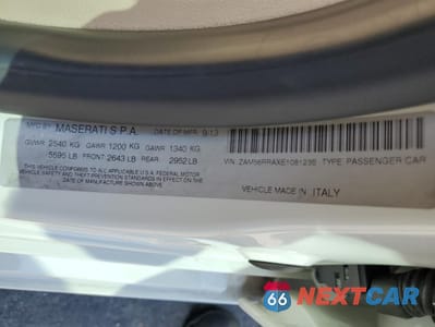 Zdjęcie 12 z 12 samochodu: 2014 MASERATI QUATTROPORTE S VIN:ZAM56RRAXE1081235 - miniatura