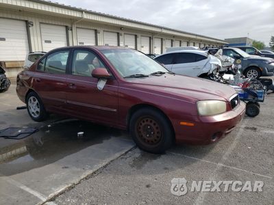 Czwarte zdjęcie samochodu z boku: 2002 HYUNDAI ELANTRA GLS VIN:KMHDN45D42U260866 - miniatura
