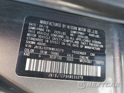 Zdjęcie 14 z 17 samochodu: 2019 NISSAN ROGUE SPORT S VIN:JN1BJ1CP9KW530278 - miniatura