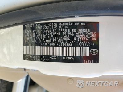 Zdjęcie 14 z 14 samochodu: 2004 TOYOTA AVALON XL VIN:4T1BF28B14U380999 - miniatura