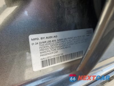 Zdjęcie 13 z 15 samochodu: 2024 AUDI S3 PRESTIGE VIN:WAUJ3DGY3RA089789 - miniatura