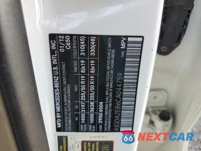 Zdjęcie 13 z 13 samochodu: 2012 MERCEDES-BENZ ML 350 BLUETEC VIN:4JGDA2EB6CA044759 - miniatura