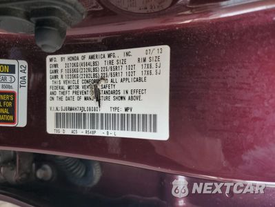 Zdjęcie 13 z 13 samochodu: 2013 HONDA CR-V EXL VIN:5J6RM4H7XDL080801 - miniatura