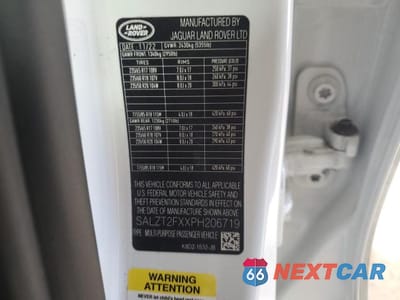 Zdjęcie 12 z 12 samochodu: 2023 LAND ROVER RANGE ROVER EVOQUE R-DYNAMIC S VIN:SALZT2FXXPH206719 - miniatura