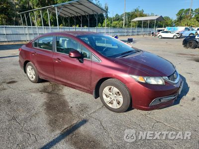 Czwarte zdjęcie samochodu z boku: 2013 HONDA CIVIC LX VIN:2HGFB2F52DH565890 - miniatura