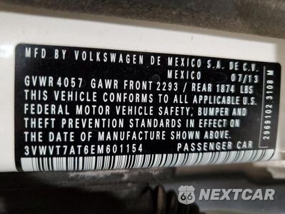 Zdjęcie 12 z 12 samochodu: 2014 VOLKSWAGEN BEETLE TURBO VIN:3VWVT7AT6EM601154 - miniatura