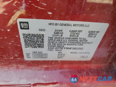 Zdjęcie 14 z 14 samochodu: 2022 CHEVROLET SILVERADO K3500 LT VIN:1GC4YTEY9NF281052 - miniatura