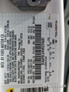 Zdjęcie 12 z 12 samochodu: 2017 FORD FUSION SE HYBRID VIN:3FA6P0LU4HR359681 - miniatura