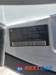 Zdjęcie 12 z 14 samochodu: 1998 BMW Z3 2.8 VIN:4USCJ3327WLC10866 - miniatura