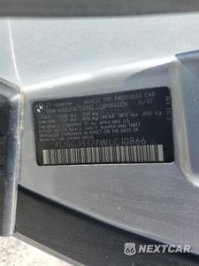 Zdjęcie 12 z 14 samochodu: 1998 BMW Z3 2.8 VIN:4USCJ3327WLC10866 - miniatura