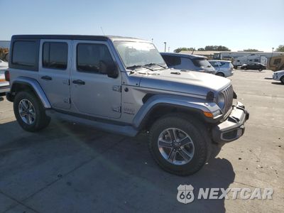 Czwarte zdjęcie samochodu z boku: 2019 JEEP WRANGLER UNLIMITED SAHARA VIN:1C4HJXEN4KW624171 - miniatura