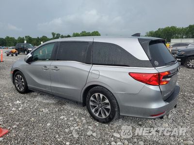 Drugie zdjęcie samochodu z przodu: 2021 HONDA ODYSSEY EXL VIN:5FNRL6H78MB021897 - miniatura