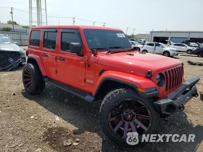 Czwarte zdjęcie samochodu z boku: 2021 JEEP WRANGLER UNLIMITED SAHARA VIN:1C4HJXEN9MW573592 - miniatura