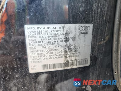 Zdjęcie 13 z 13 samochodu: 2012 AUDI Q7 PRESTIGE VIN:WA1VMBFE9CD004967 - miniatura
