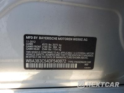 Zdjęcie 12 z 12 samochodu: 2013 BMW 328 XI VIN:WBA3B3C54DF540872 - miniatura