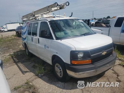 Czwarte zdjęcie samochodu z boku: 2014 CHEVROLET EXPRESS G2500 VIN:1GCWGFCA0E1156361 - miniatura