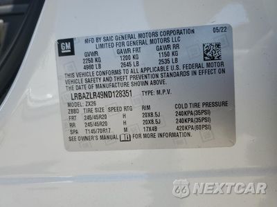 Zdjęcie 12 z 15 samochodu: 2022 BUICK ENVISION PREFERRED VIN:LRBAZLR49ND128351 - miniatura