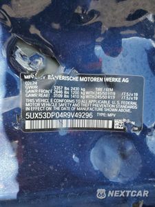Zdjęcie 14 z 14 samochodu: 2024 BMW X3 XDRIVE30I VIN:5UX53DP04R9V49296 - miniatura
