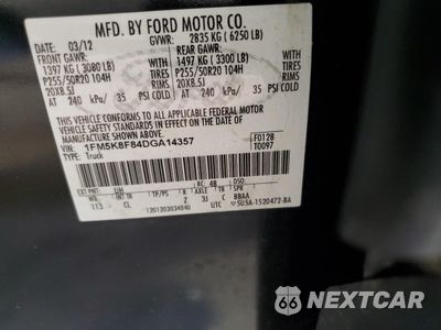 Zdjęcie 13 z 13 samochodu: 2013 FORD EXPLORER LIMITED VIN:1FM5K8F84DGA14357 - miniatura