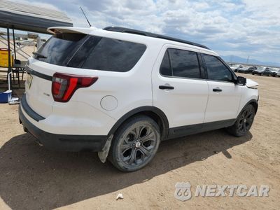 Trzecie zdjęcie samochodu z tyłu: 2018 FORD EXPLORER SPORT VIN:1FM5K8GTXJGB89887 - miniatura