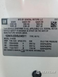 Zdjęcie 12 z 12 samochodu: 2011 CHEVROLET TRAVERSE LTZ VIN:1GNKVLEDXBJ346911 - miniatura