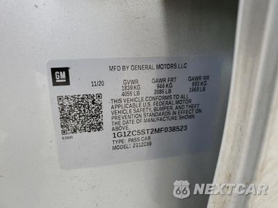 Zdjęcie 13 z 14 samochodu: 2021 CHEVROLET MALIBU LS VIN:1G1ZC5ST2MF038523 - miniatura